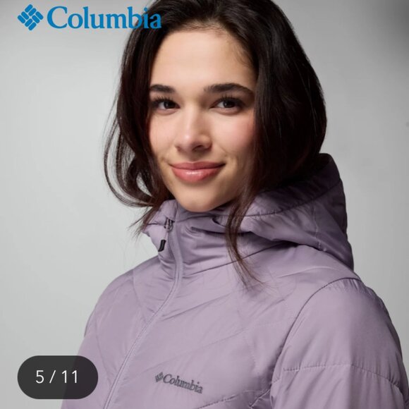 NWOT Columbia Heavenly Long Hooded Jacket in Purple - Picture 11 of 16